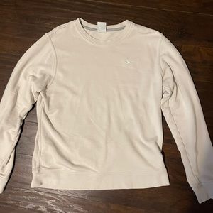 Beige Nike Crew Neck